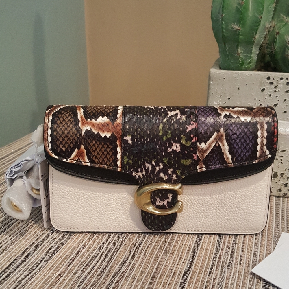 Coach snakeskin Tabby crossbody